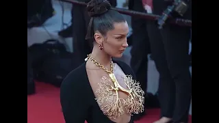 Bella Hadid on the red carpet at Cannes 2021