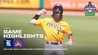 AAC Baseball Championship Presented by Regions - Game 9: Rice vs East Carolina (5/24/24)