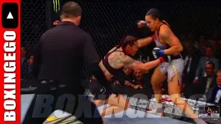 UFC 232 CRIS CYBORG VS AMANDA NUNES FULL FIGHT CHAT - CYBORG GETS PIECED UP 1ST ROUND KO | BOXINGEGO