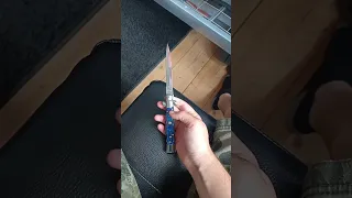 AKC 9" BLUE ITALIAN STILETTO/SWITCHBLADE KNIFE