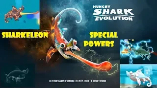 Sharkeleon Special Powers (Copying Ice, Electro,Pyro & Invisible) - Hungry Shark Evolution