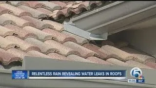 Relentless rain reveling water leaks in roofs