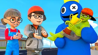 Scary Teacher Nick Hulk Policeman VS Team Blue Monster | Scary Teacher 3D Brave Police Challenge