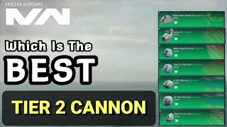 Best Tier 2 Cannon || All Tier 2 Cannon Damage Test - Modern Warships