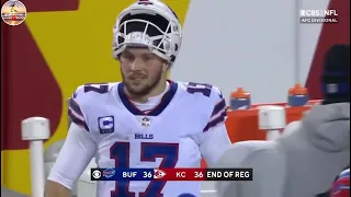 Bills vs Chiefs FULL final 2 mins and OT || The greatest divisional game EVER??||