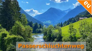Spektakuläre Wanderung durch die Passerschlucht auf dem Passerschluchtenweg (Meran, Südtirol)