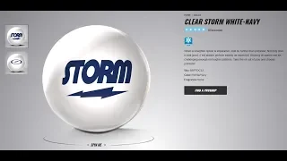 Storm White-Navy Plastic Ball