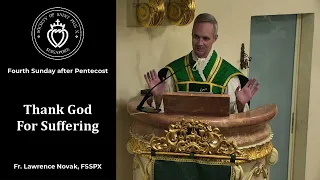 Thank God For Suffering - Sermon by Fr Novak (3 July 2022)