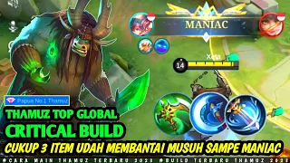 CRITICAL BUILD: THAMUZ TOP GLOBAL || CARA MAIN THAMUZ TERBARU 2024 || BUILD TERBARU THAMUZ 2024