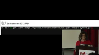 "Enough Python to Fake It" - Catherine Devlin (Pyohio 2019)