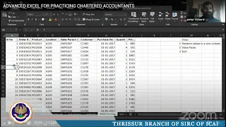 ADVANCED EXCEL FOR PRACTICING CHARTERED ACCOUNTANTS