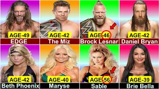 Age Comparison: WWE Wrestler and Their wife | Husband and Wives in WWE