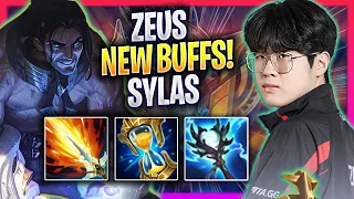 ZEUS TRIES SYLAS WITH NEW BUFFS! - T1 Zeus Plays Sylas TOP vs Gnar! | Season 2024