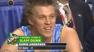 Chris Andersen performance in 2004 NBA slam dunk contest