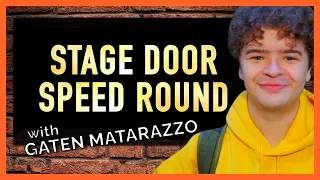 Gaten Matarazzo talks PARADE at New York City Center | Stage Door Speed Round