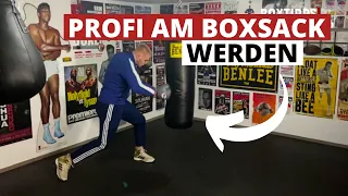 Wie DU SOFORT wie ein PROFI am BOXSACK trainierst! // Boxen lernen