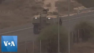 Israeli Military Vehicles Seen Near Border With Gaza  | VOA News