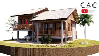 Simple Farmhouse | Tropical House | 10x11m | 3 Bedroom