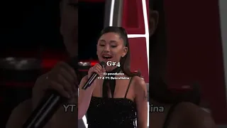 Ariana Grande's AMAZING Agility on The Voice 🤯 || #arianagrande #shorts #music #youtubeshorts