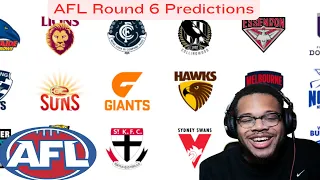 My AFL Round 6 Preview/Prediction For Upcoming Round!