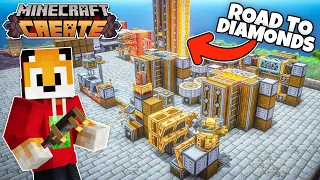 I started a DIAMOND FACTORY in Minecraft Create Mod