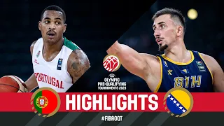 POR 🇵🇹 v BIH 🇧🇦 | Basketball Game Highlights | FIBA Olympic Pre-Qualifying Tournament 2023 POL-EST