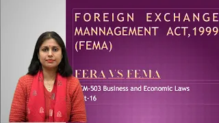 Foreign Exchange Management Act,1999 (FEMA)