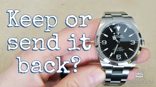 I bought a used Rolex Explorer, but it is not as advertised, would you keep it, or send it back?