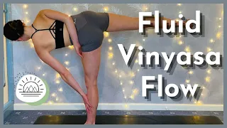 30 Min Flowy Vinyasa Yoga | Continuous Fluid Movement with Breath | Minimal Cues