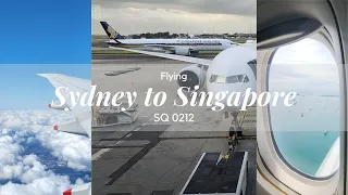 Flying Sydney to Singapore in economy class | SQ 0212 | Singapore Airlines ✈️