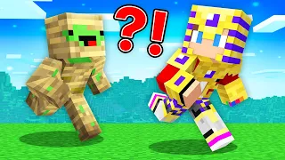 Mummy Speedrunner vs Pharaoh Hunter : JJ vs Mikey in Minecraft Maizen!