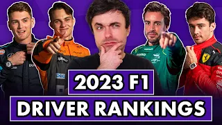 Our 2023 F1 Driver FULL SEASON Rankings (20th - 1st)