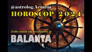 HOROSCOP 2024 ♎ Zodia BALANTA cu ASTROLOG ACVARIA ⭐Se echilibreaza balanta