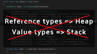 Where are types allocated in .NET and why people get it so wrong