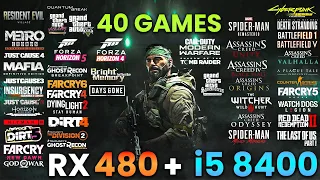 RX 480 4GB - i5 8400 - 40 Games - Best Setting 1080p