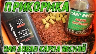 Прикормка для ловли карпа весной. Рецепт для холодной воды.