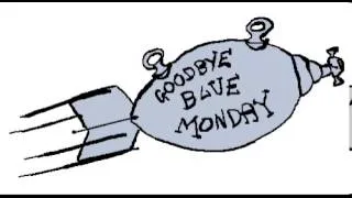 Goodbye Blue Monday! Animated version of the GBM bomb from Vonnegut's Breakfast of Champions