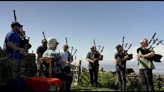 Hosting a bagpipe music contest on my parents’ remote Scottish island farm