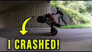 yamaha raptor 700 crash!