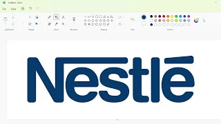 How to draw the Nestlé logo using MS Paint | How to draw on your computer