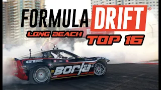 Formula Drift Long Beach Top 16 FULL RUNS 4K