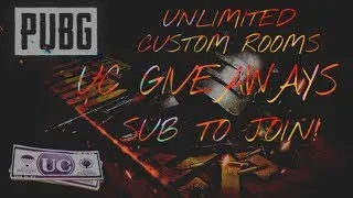 Pubg Mobile live - Season 10 -  Custom Rooms - Uc Giveaways