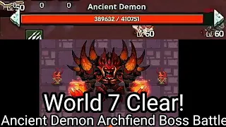 Guardian tales part 50 Ancient Demon Archfiend Boss Battle World Clear! | World 7-5 3 stars