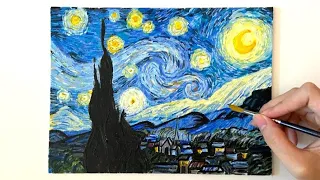 Van Gogh Starry Night | Acrylic Painting