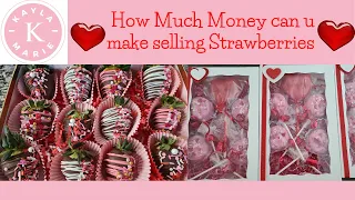 HOW MUCH MONEY CAN YOU MAKE SELLING STRAWBERRIES AND TREATS! | BUSINESS IDEA