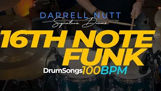 DRUMSONGS | 16th Note Funk | 100bpm