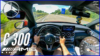 2019 Mercedes-Benz C300 AMG Line - POV Autobahn Top Speed Drive