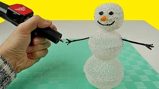 3D РУЧКА, РИСУЮ СНЕГОВИКА ⛄ alex boyko