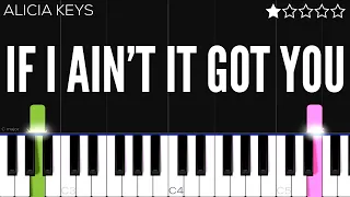 Alicia Keys - If I Ain’t Got You | EASY Piano Tutorial