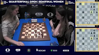 SALIMOVA beats A. MUZYCHUK in the first rapid game | FIDE Women's World Cup Semifinals Tiebreak